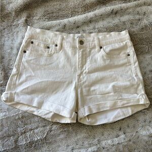J. Crew Women's White Denim Shorts Size 27